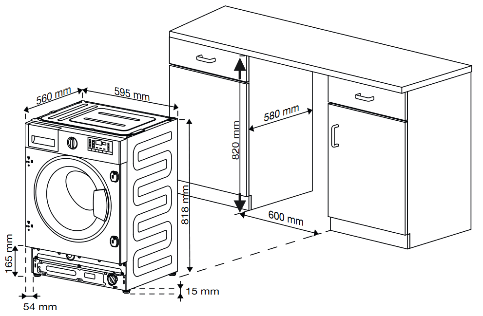 9904810 Встраиваемая стиральная машина Beko WITC7613XW STDN-0025058 - Вид №11