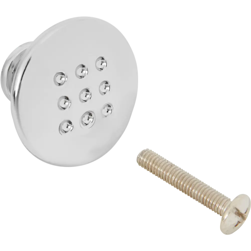 Мебельная ручка-кнопка Edson 3005 30x30 мм, цвет серебро STLM-2186480 - Вид №3