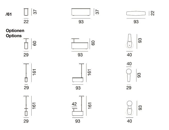 Модуль перегородки с журнальным столиком и лампой de Sede DS-600 ARCH-00084780 - Вид №2