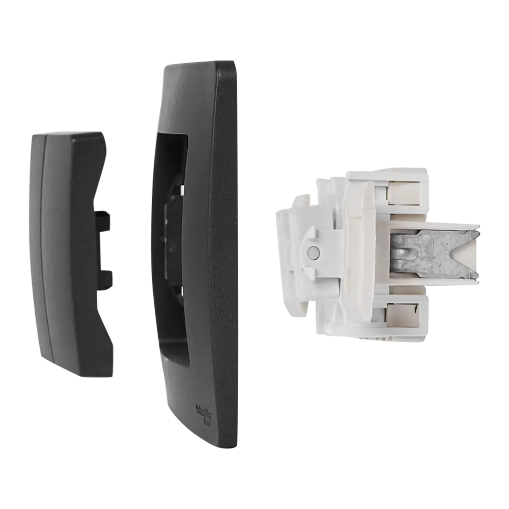 Выключатель проходной встраиваемый Systeme Electric Blanca 2 клавиши цвет антрацит 86728923 STLM-2088230 - Вид №3