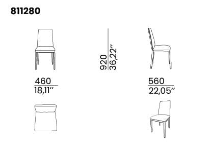 Мягкий стул из ткани animovel Ньюпорт ARCH-00027604 - Вид №2