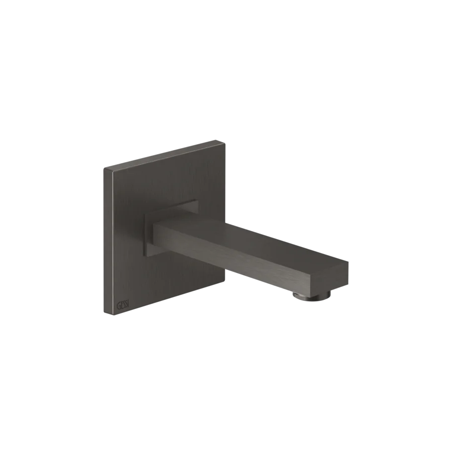 Носик для умывальника 20118 707 Gessi Rettangolo k ЧЕРНЫЙ МЕТАЛЛ BR. PVD 20118707