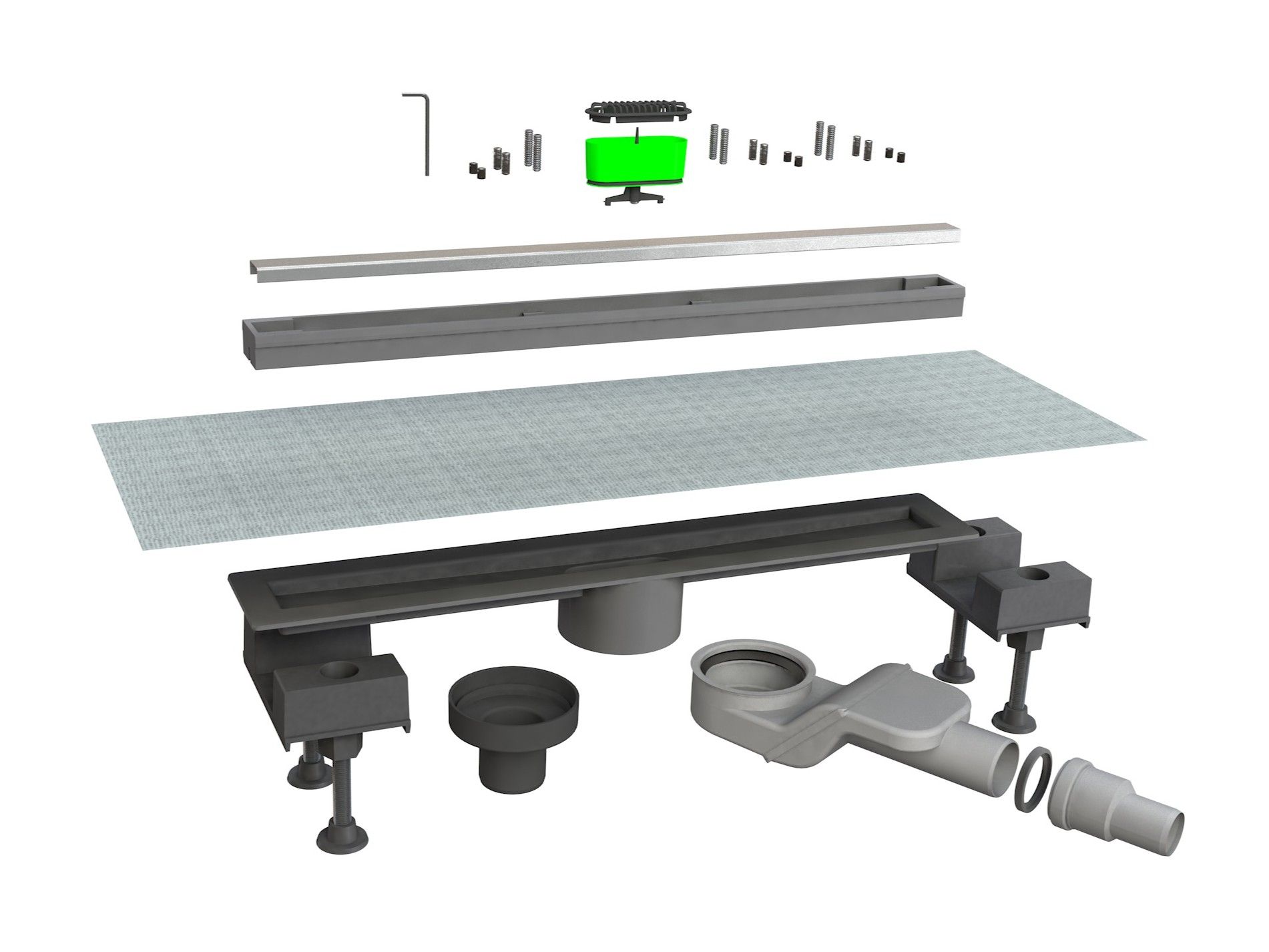 Слив для душа из нержавеющей стали Bonomini Canalissima ARCH-00114450 - Вид №1
