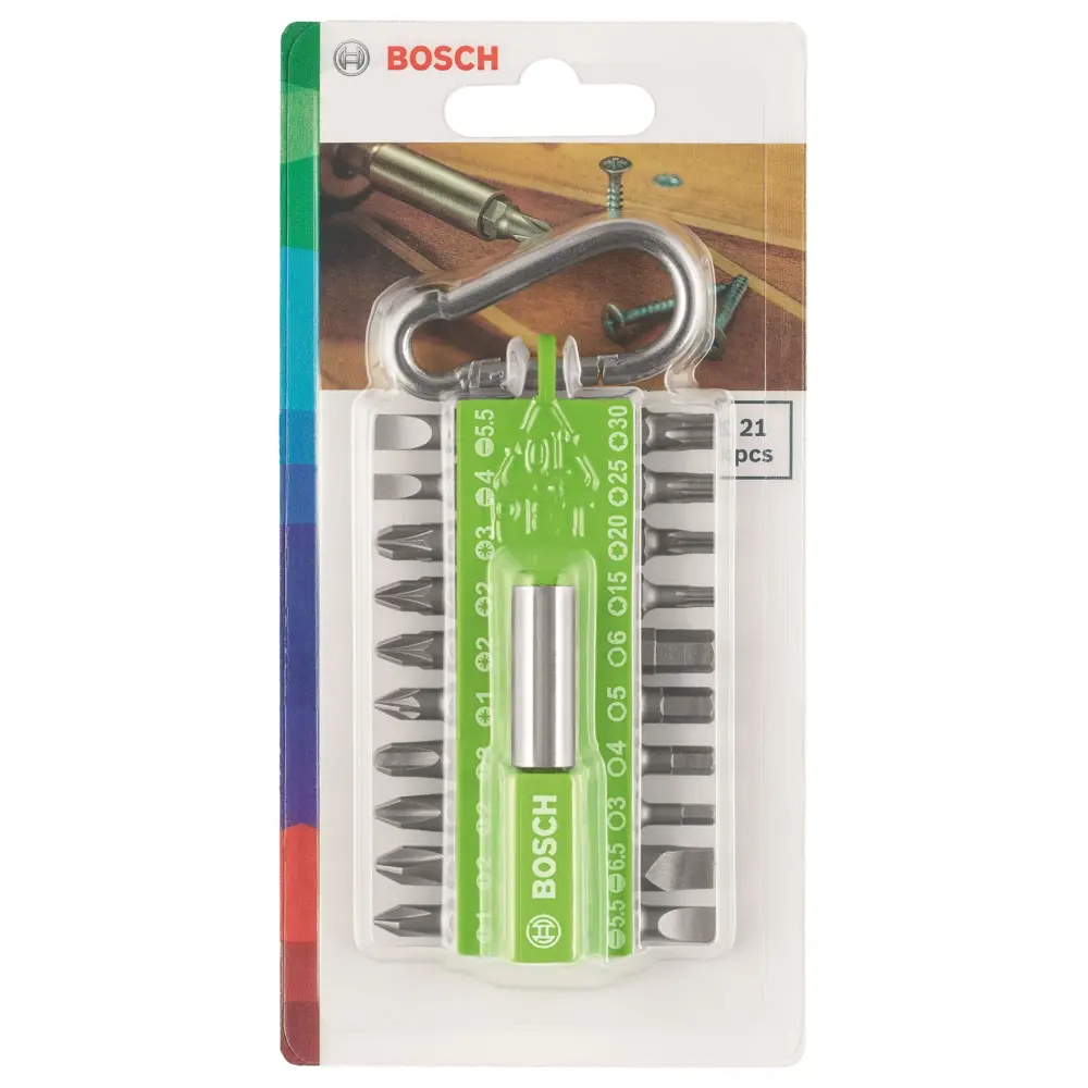 Набор бит Bosch 2607002823 с держателем и карабином, 20 шт BOSCH PROFESSIONAL STLM-2176843 - Вид №3