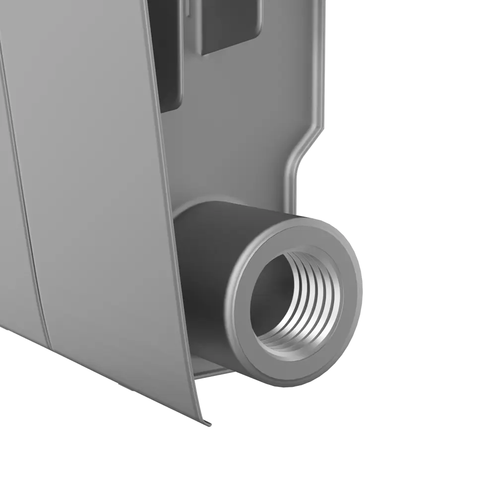 Радиатор секционный Royal Thermo Biliner 350/87 8 секций боковое подключение биметалл серый 82758179 STLM-2046915 - Вид №3