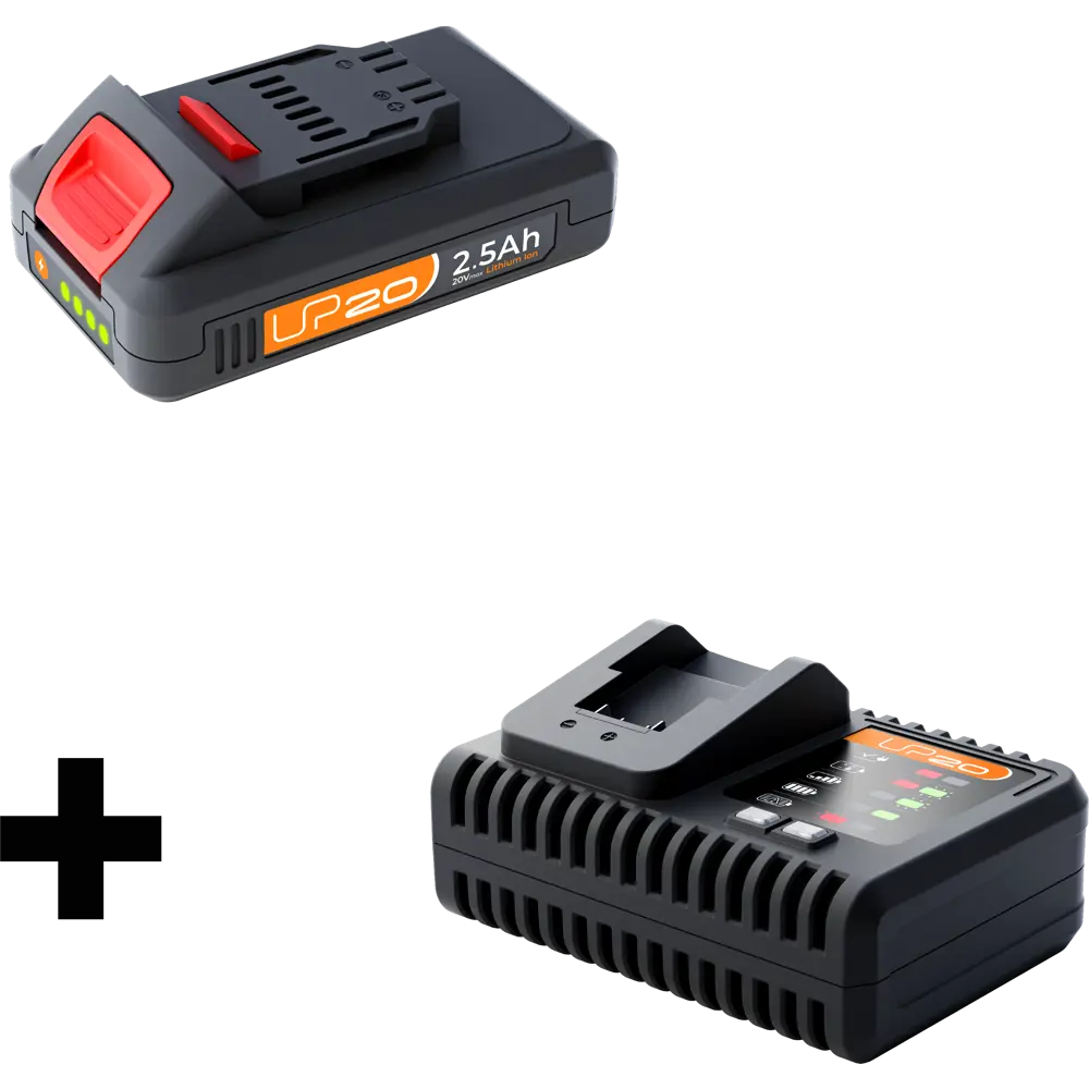 Комплект для зарядки аккумуляторов Lexman 20 В Li-ion, 1x2.5 Ач STLM-2204759 - Вид №4