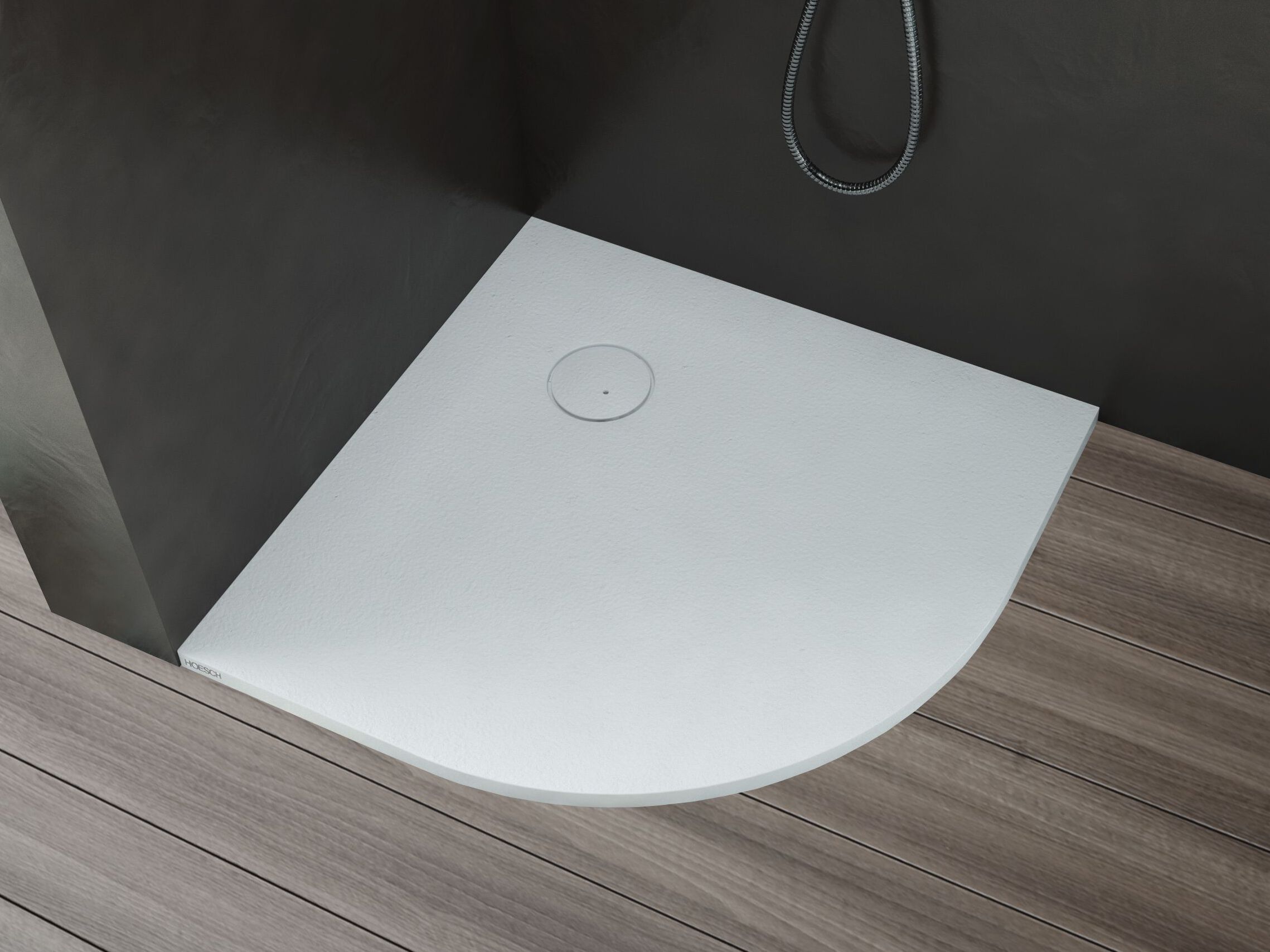 Угловой полукруглый поддон для душа в Solique HOESCH NIAS ARCH-00001243