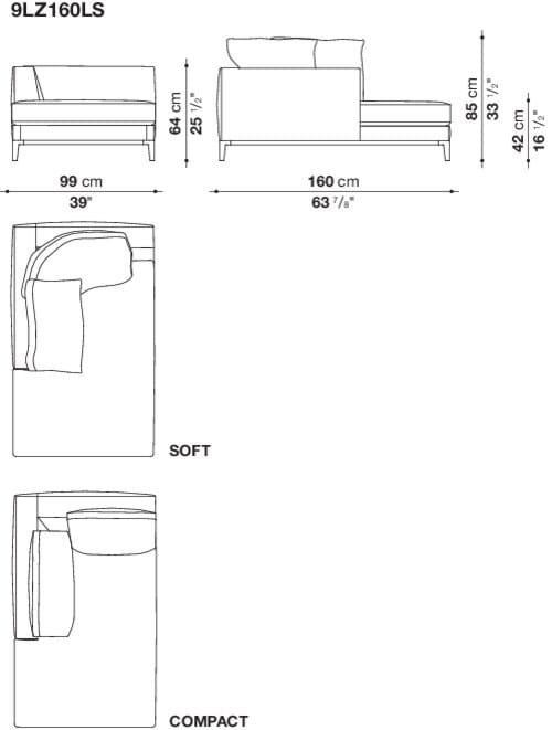 Угловой диван из ткани Maxalto Lucrezia Soft ARCH-00062457 - Вид №27