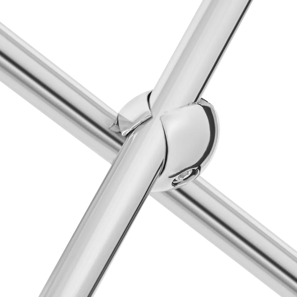 Держатель краб для 2-х труб, цвет хром PALLADIUM STLM-2203136 - Вид №5