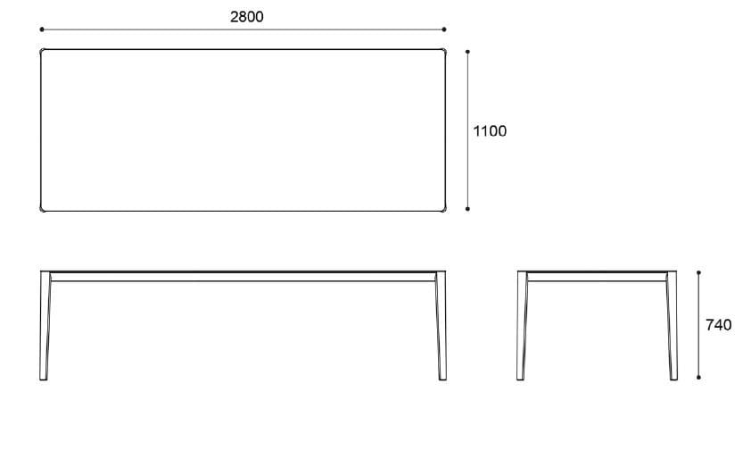 Прямоугольный стол из дерева и стекла SP01 Смит ARCH-00152326 - Вид №15
