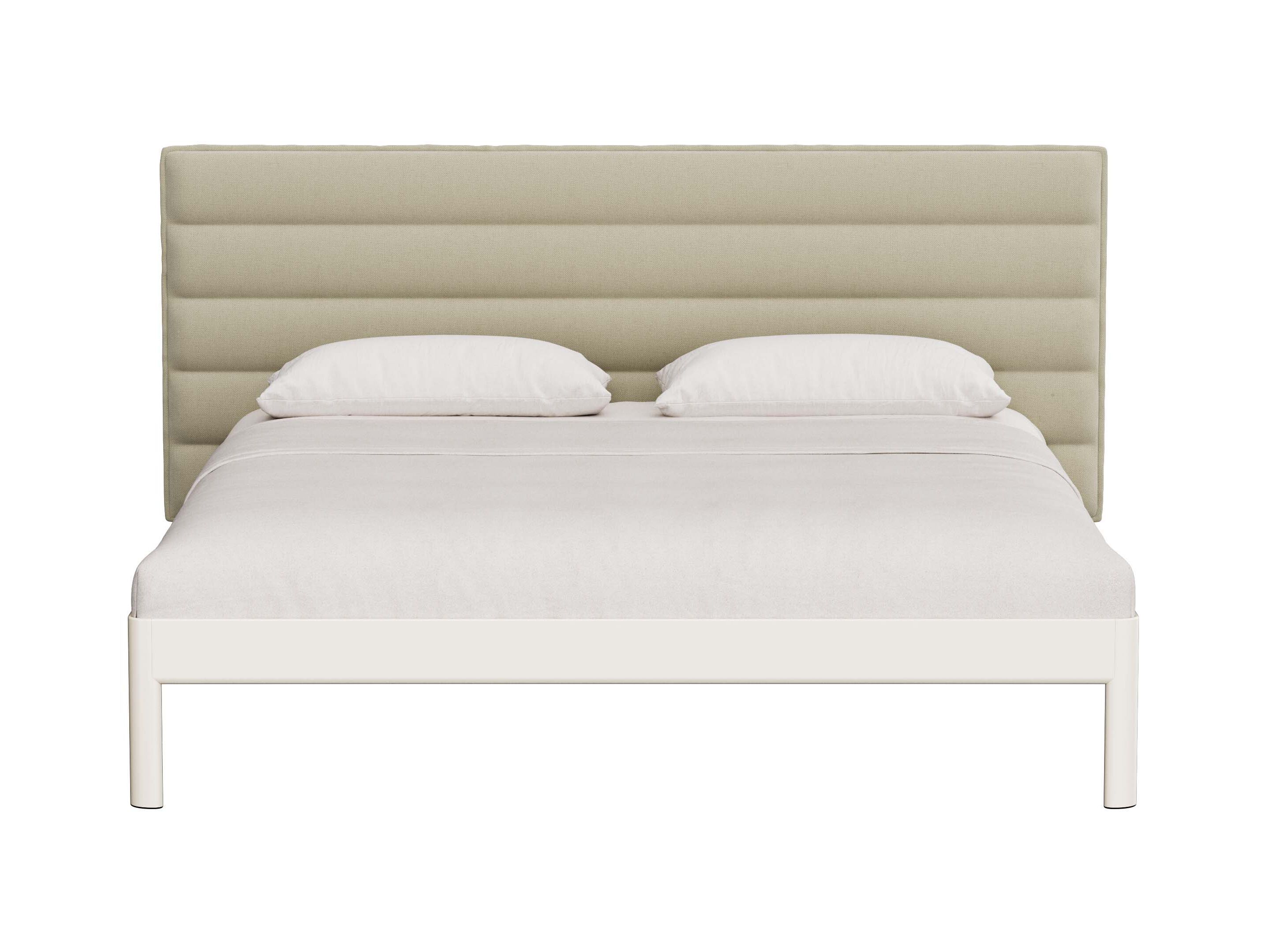 Алюминиевая двуспальная кровать с мягким изголовьем Noah Living Heia ARCH-00000106 - Вид №4