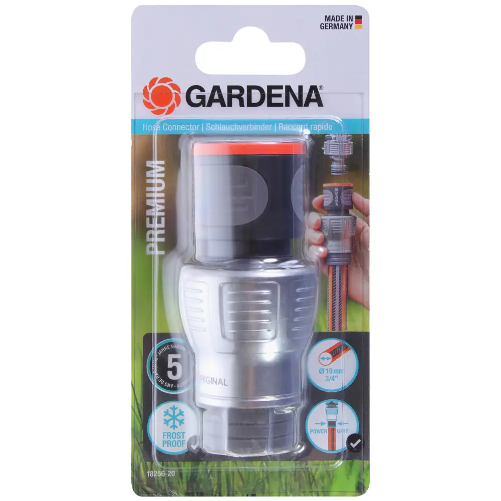 Коннектор для шланга быстросъёмный Gardena Premium 3/4 дюйма STLM-2112189 - Вид №2
