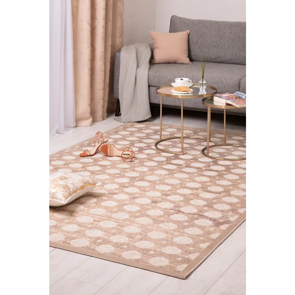 Ковер вискоза Рим 393E 195x280 см цвет бежевый CTIM STLM-2000758 - Вид №5