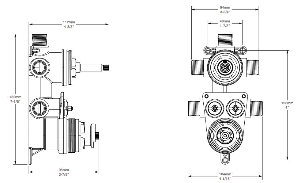 Встраиваемый корпус для смесителя BARIL RVA-9531-P0-B ARCH-00056769 - Вид №2
