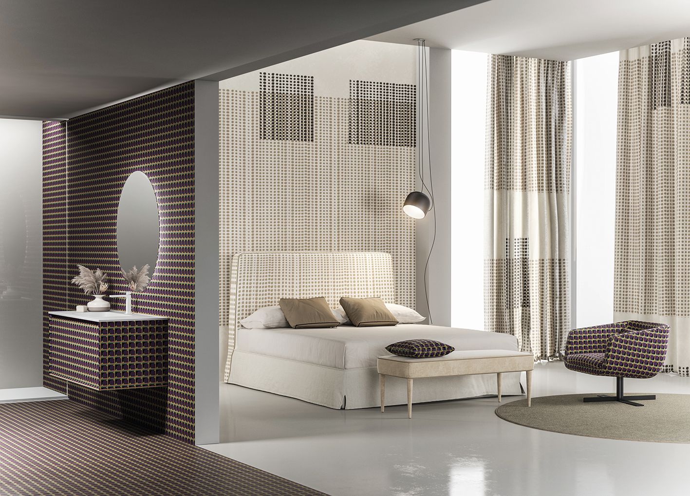 Мягкая скамья MOMENTI ARCH-00005877 - Вид №1