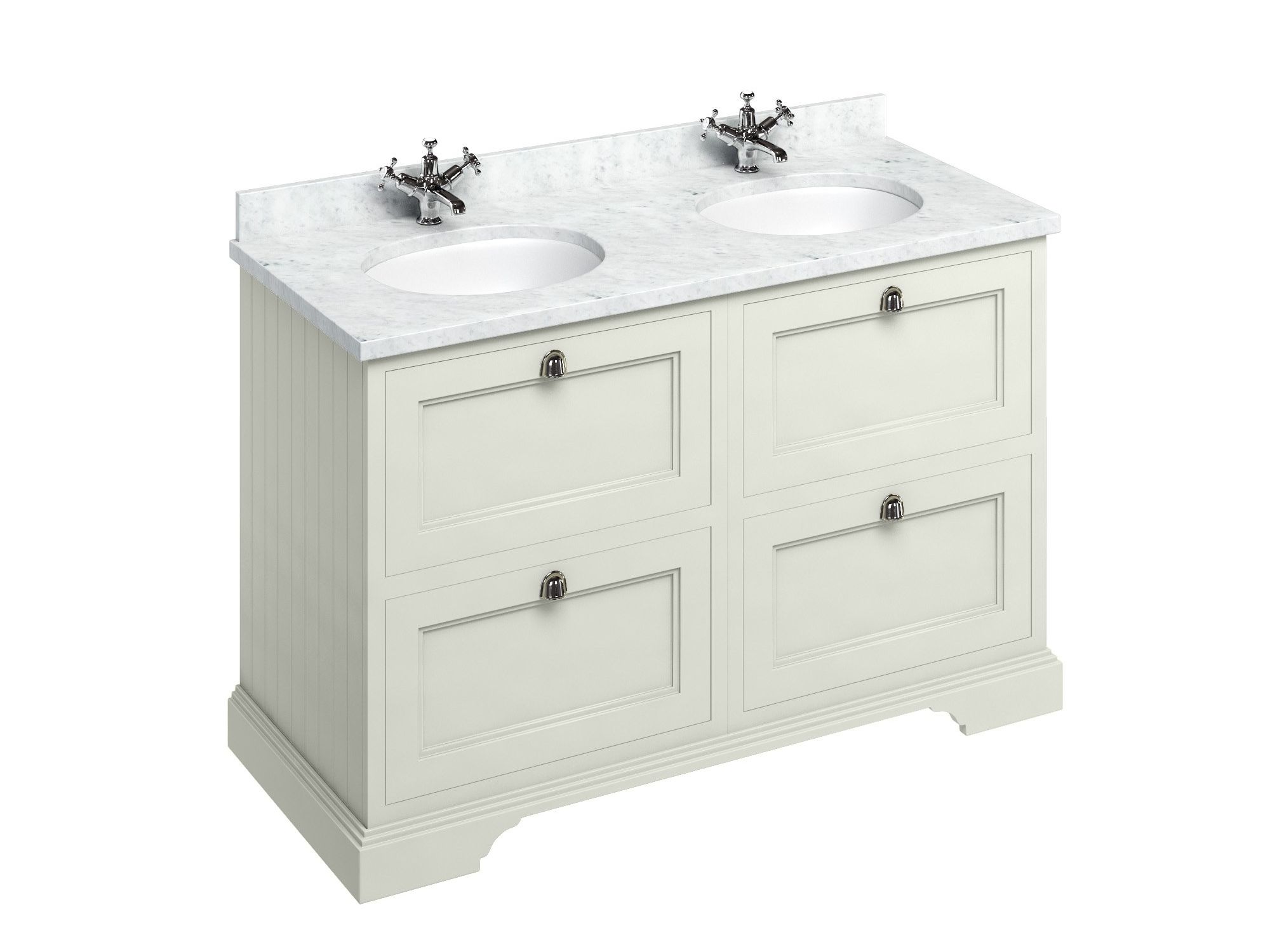 МДФ двойной напольный умывальник с ящиками Burlington MINERVA ARCH-00113131 - Вид №9