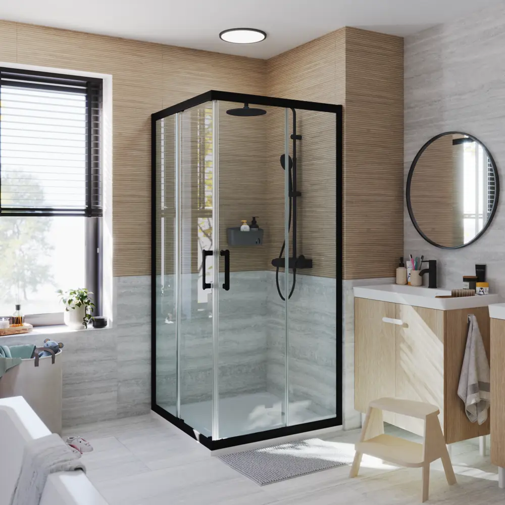 Комплект стекол для душевой ширмы Sensea Easy 90x90 см STLM-2039341 - Вид №19