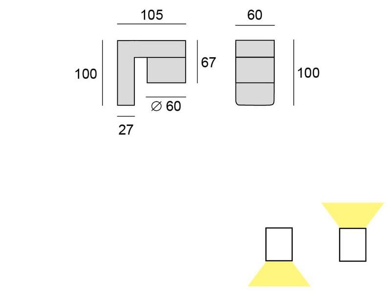 Алюминиевый светодиодный наружный настенный светильник BEL-LIGHTING JAKA M1 ARCH-00143225 - Вид №1