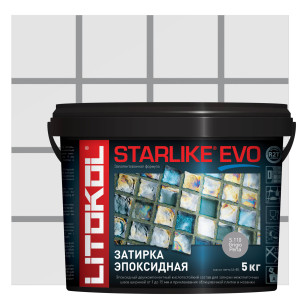Затирка эпоксидная Starlike Evo S.110 цвет серый жемчуг 5 кг LITOKOL