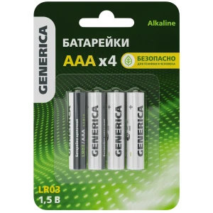 Батарейка Generica LR03/AAA алкалиновая 4 шт.