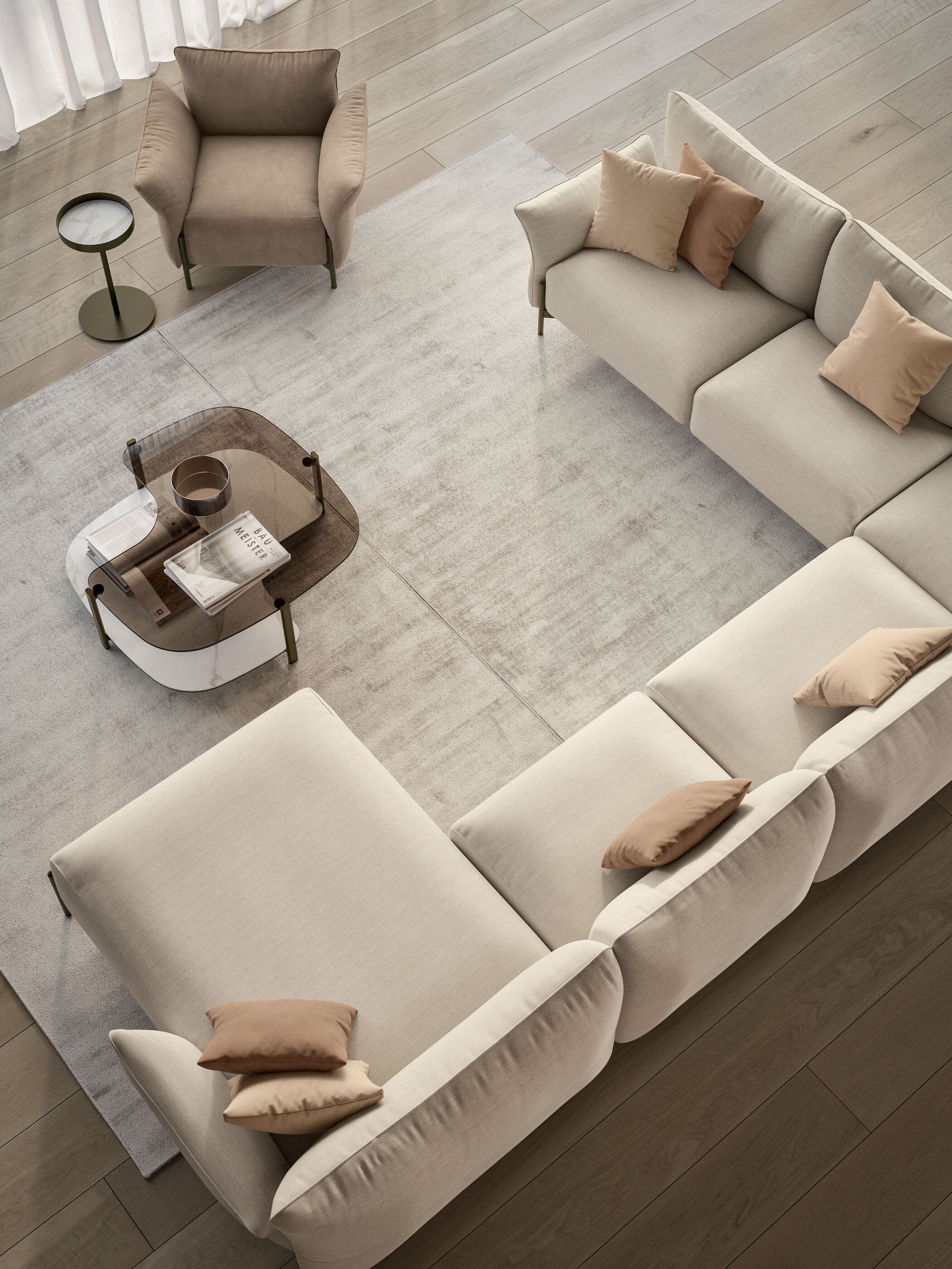 4-местный тканевый диван Bontempi Casa Виктор ARCH-00148451 - Вид №2