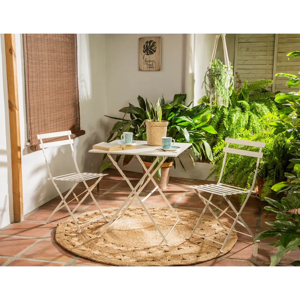 Стул Naterial Flora Origami складной 47х41х80 см сталь кремовый STLM-2056142 - Вид №8