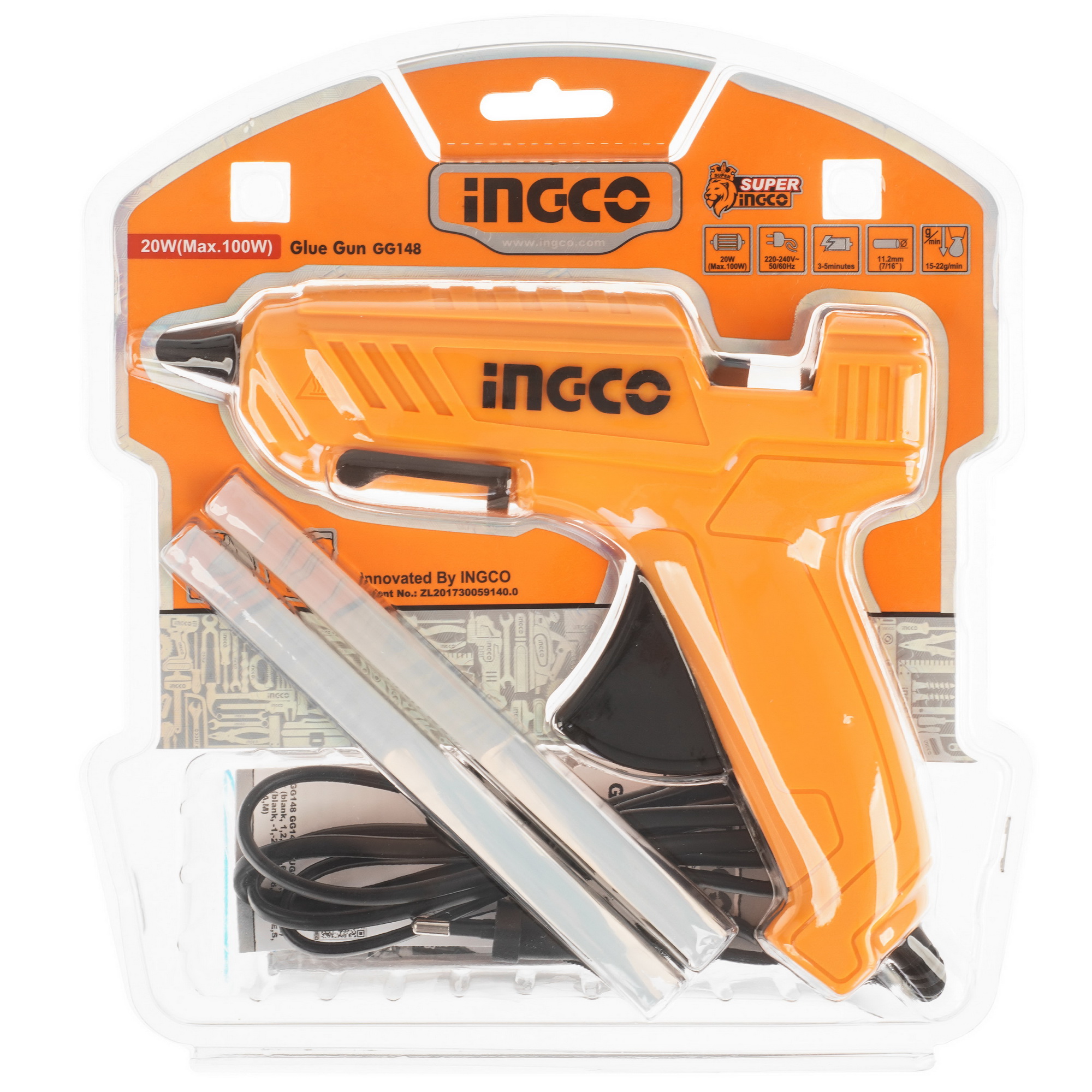 Клеевой пистолет INGCO GG148 9213761 STDN-0095116 - Вид №6