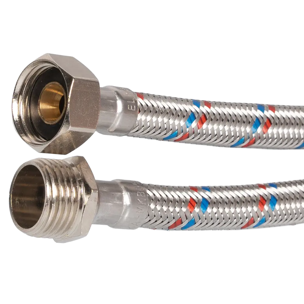 Гибкая подводка для воды Elka 1/2"x1/2" гайка - штуцер 120 см STLM-2045400 - Вид №1