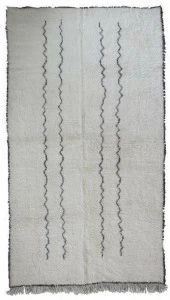 AFOLKI Прямоугольный шерстяной коврик с длинным ворсом Beni ourain Taa1268be