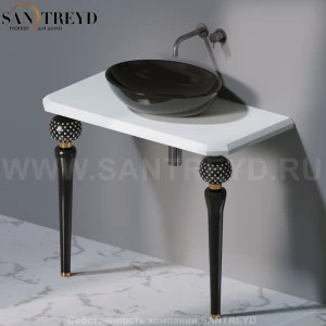 AeT ITALIA Deco Консольный столик с индивидуальными черными ножками со стразами С270.104SW