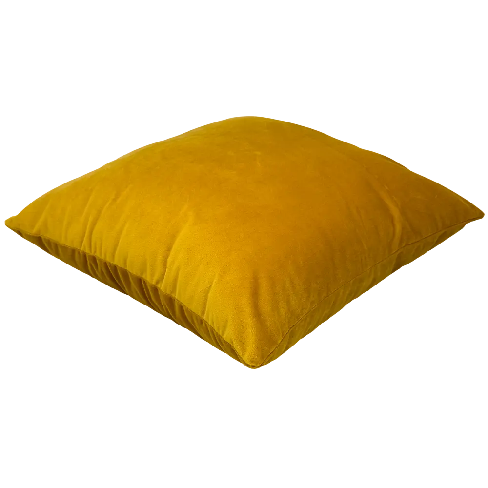 Подушка декоративная Linen Way Tony 45x45 см бархат цвет горчица 89439594 STLM-2175061  - Вид №1
