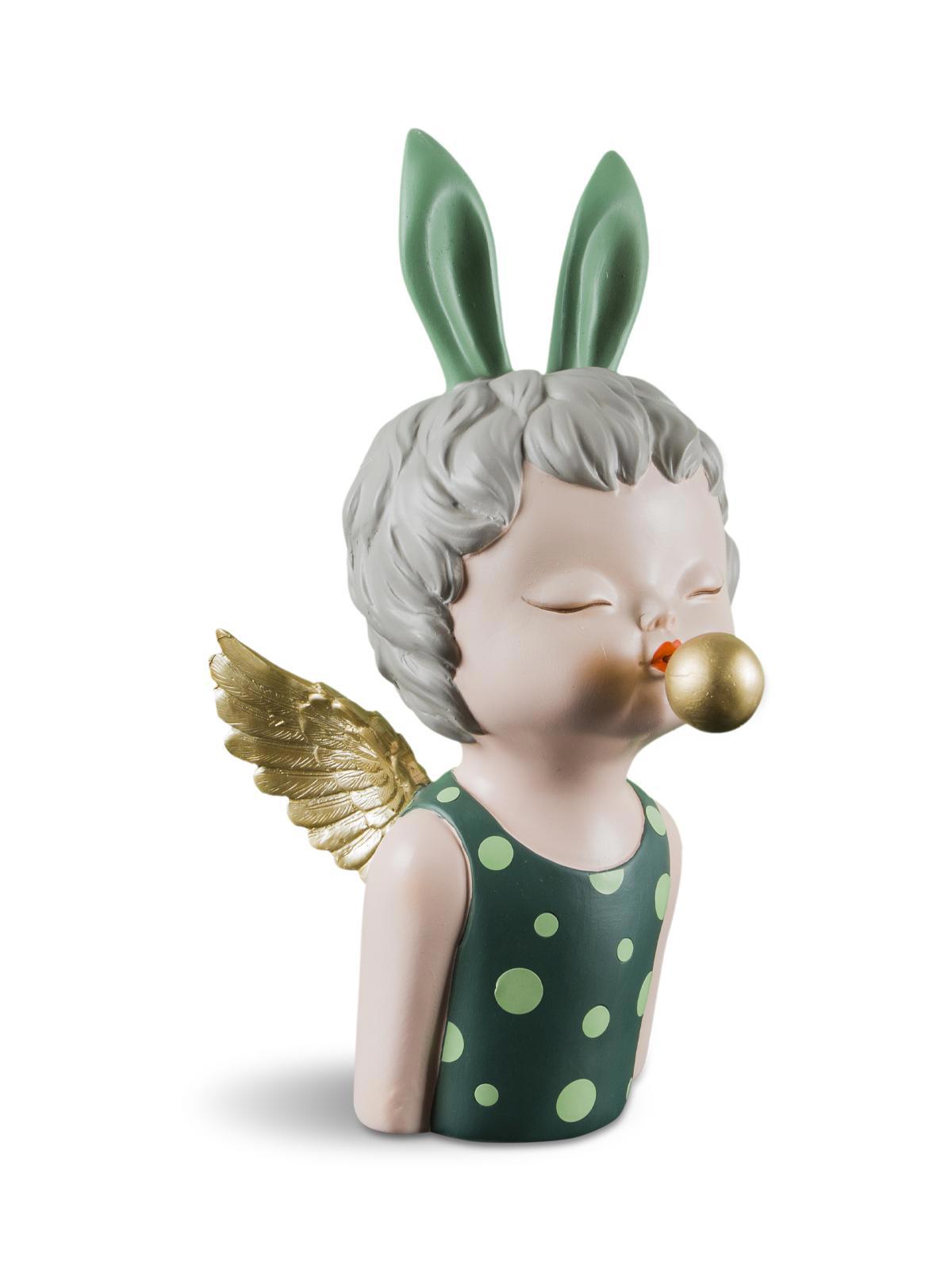 90175269 Дизайнерская статуэтка - ангел bouble kids зеленый STLM-0123741 MY iNTERNO