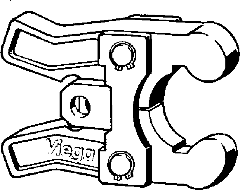 359 232 Модель 2297.1XL Трубопроводные системы  Системные пресс-инструменты  Системные пресс-кольца, системные пресс-цепи  Шарнирные затяжные губки Santreyd  - Вид №1