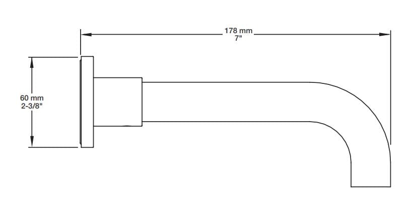 Встраиваемый термостатический набор для ванны с ручным душем BARIL Profile B46 ARCH-00024247 - Вид №6
