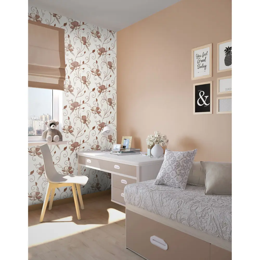 Обои флизелиновые Палитра Marigold коричневые 0.53 м N1002-18 STLM-2036293 - Вид №4