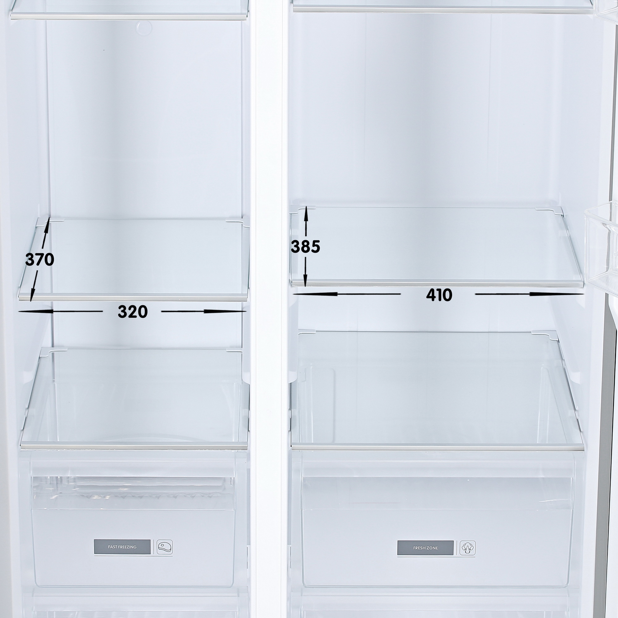 5400702 Холодильник Side by Side   DEXP SBS4-59AKA черный STDN-0018231 - Вид №8