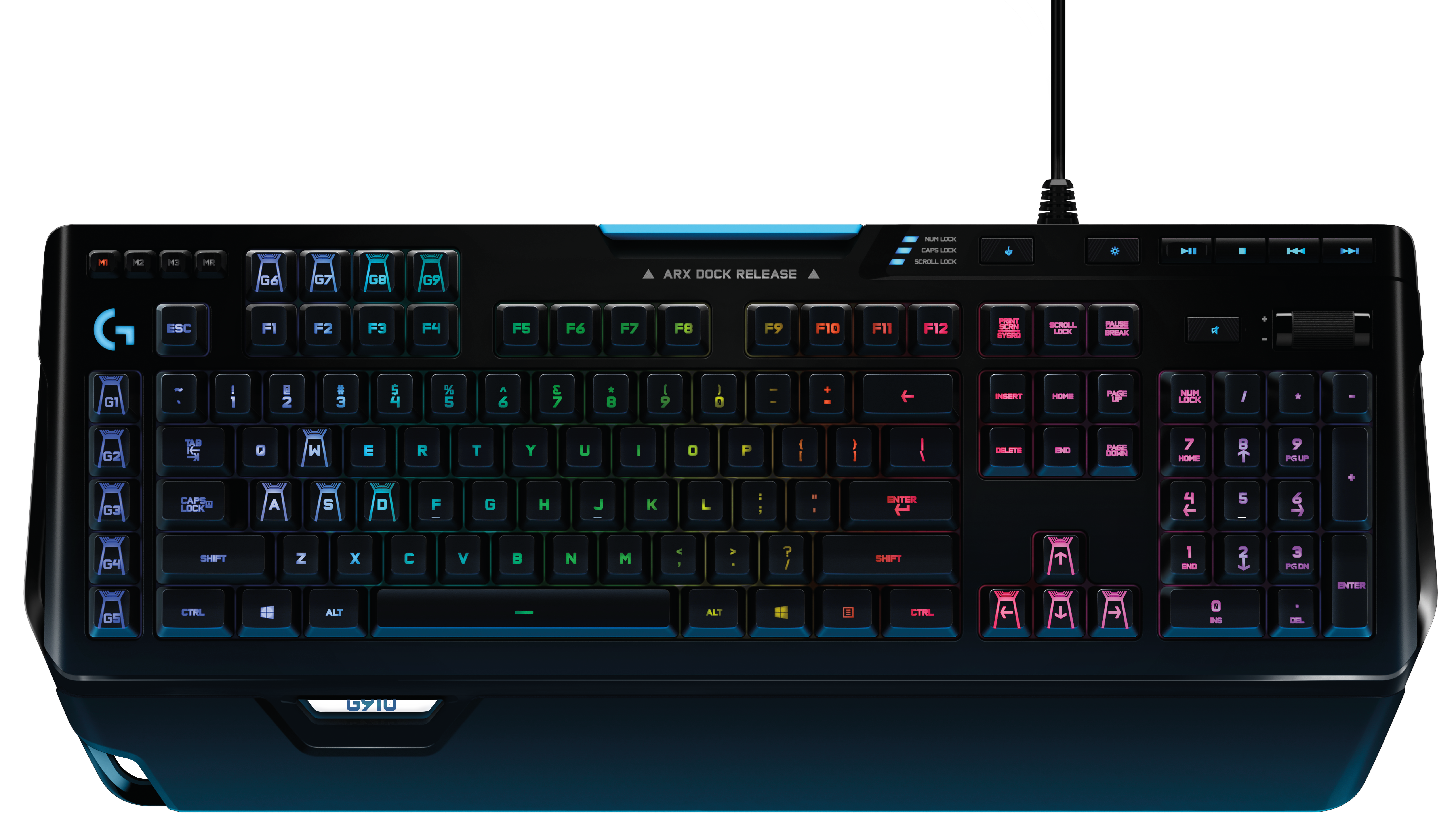 920-008019 gaming keyboard g910 orion spectrum rgb mechanical Logitech Santreyd  - Вид №1