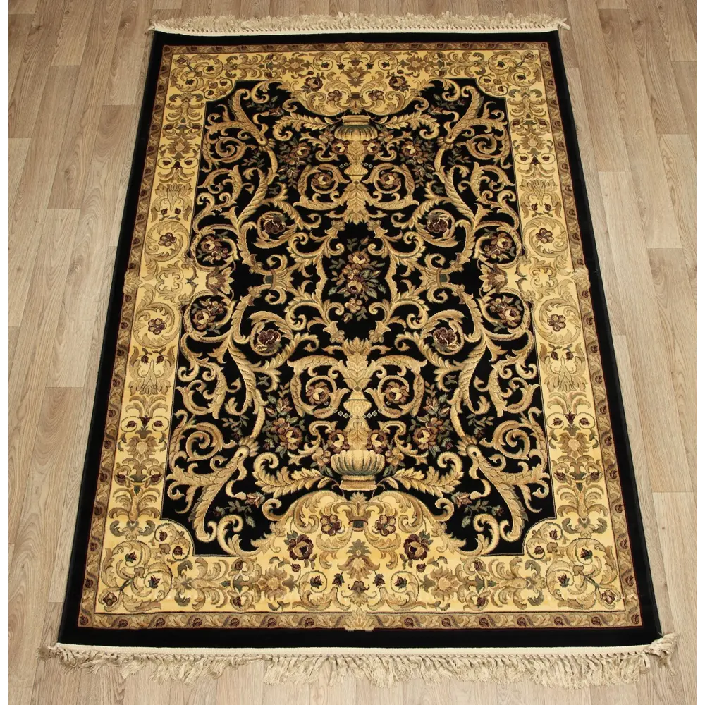 Ковер вискоза Beluchi 200/3767 100х140 см цвет черный RAGOLLE STLM-2175909 - Вид №1