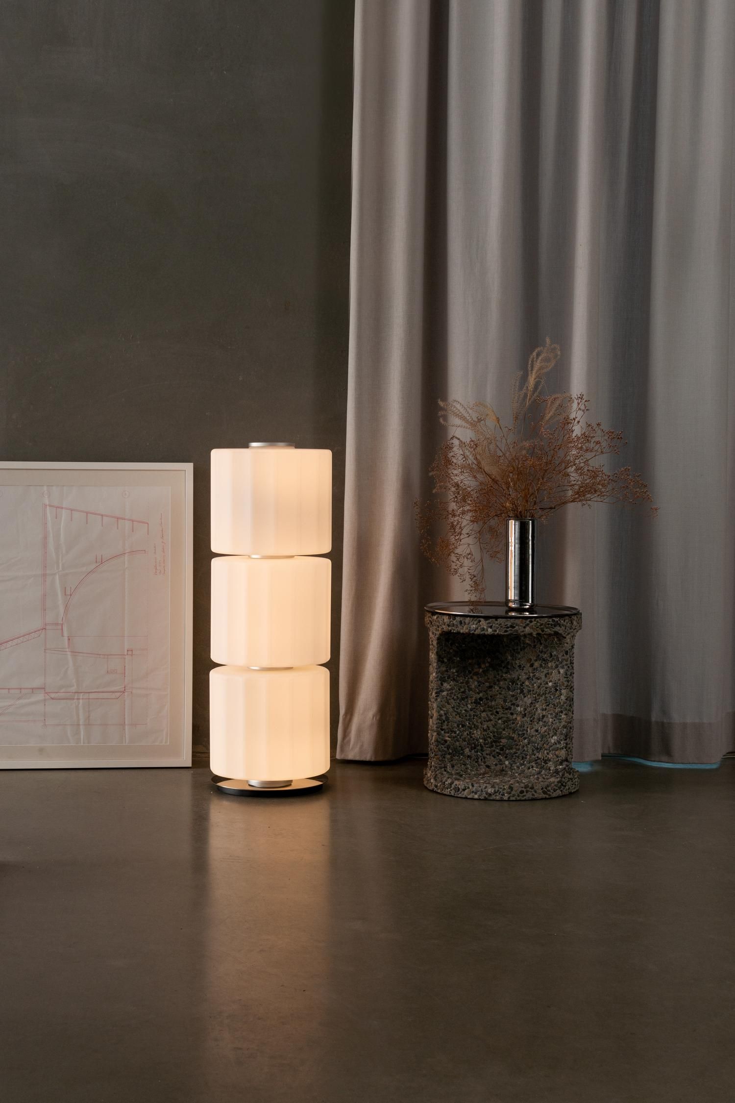 Стеклянный светодиодный торшер с диммером A-N-D Column ARCH-00012744 - Вид №2