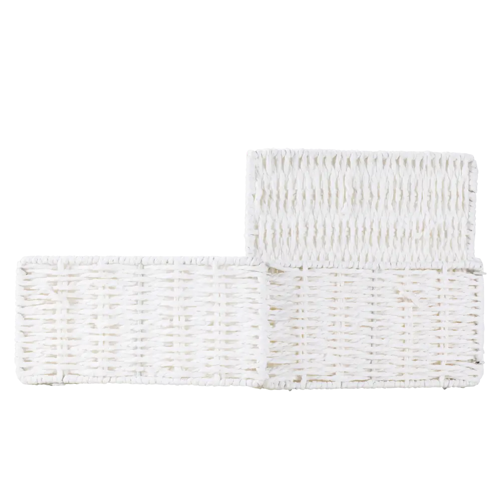 Корзина белая 10x20x20см бум Konsensa STLM-2177684 - Вид №4