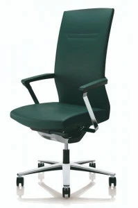 ZÜCO Поворотное офисное кресло из кожи с подлокотниками Duca re Dr 104/dr102/dr105