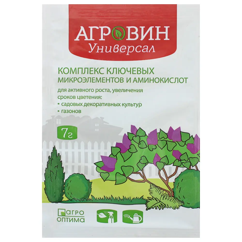 Удобрение-антистрессант Агровин «Универсал» для садовых декоративных растений Santreyd STLM-2055589