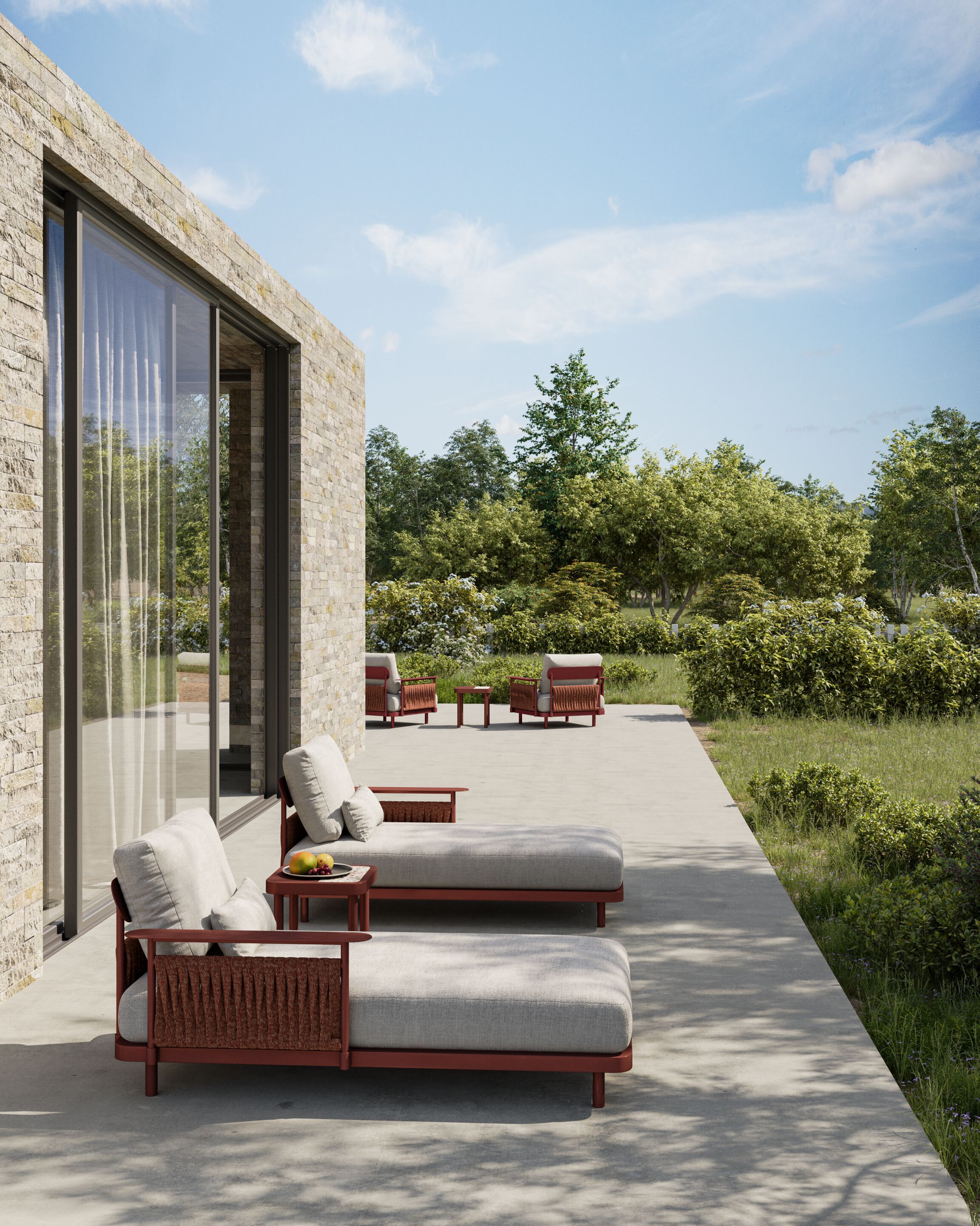 Металлический квадратный садовый столик VINEKO Soul ARCH-00097190 - Вид №3