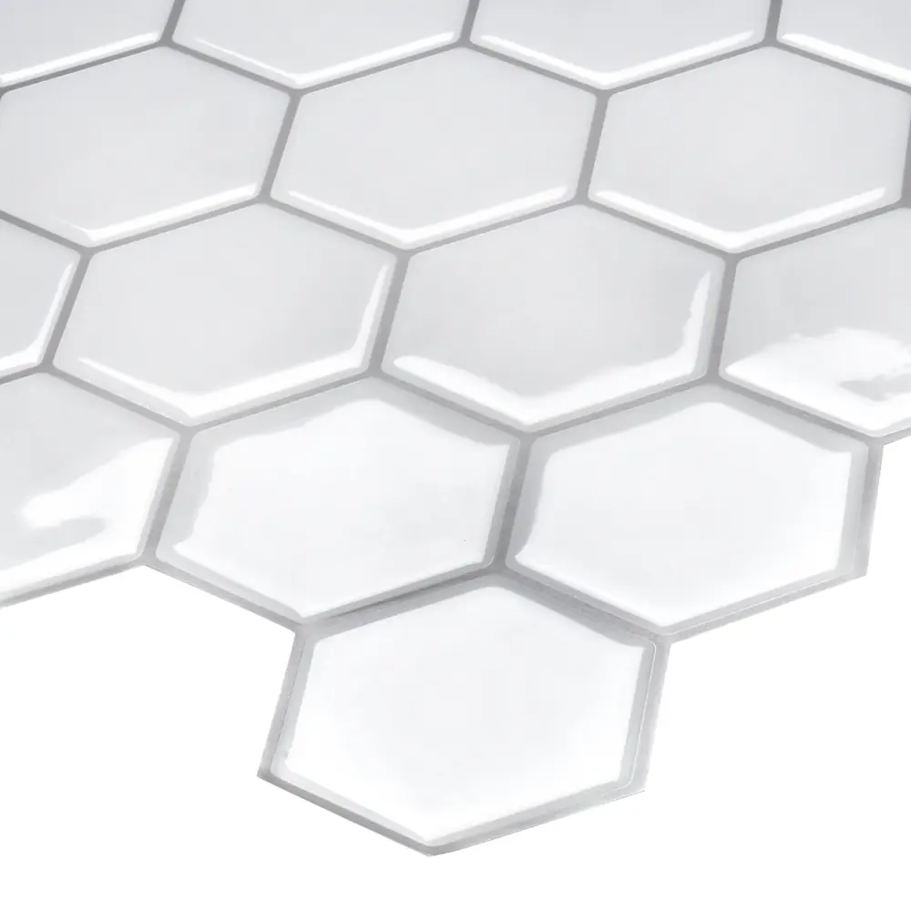 Santreyd Сотовые панели ПВХ молочные 300×300 мм - самоклеящаяся мозаика для стен 89379612 STLM-1457160 - Вид №1