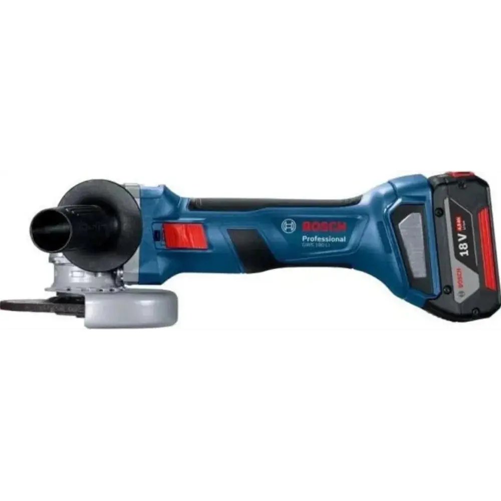 УШМ аккумуляторная бесщеточная Bosch Professional GWS 180-LI 2012839, 18 В Li-Ion 2x4 Ач, 125 мм STLM-2207659 - Вид №1