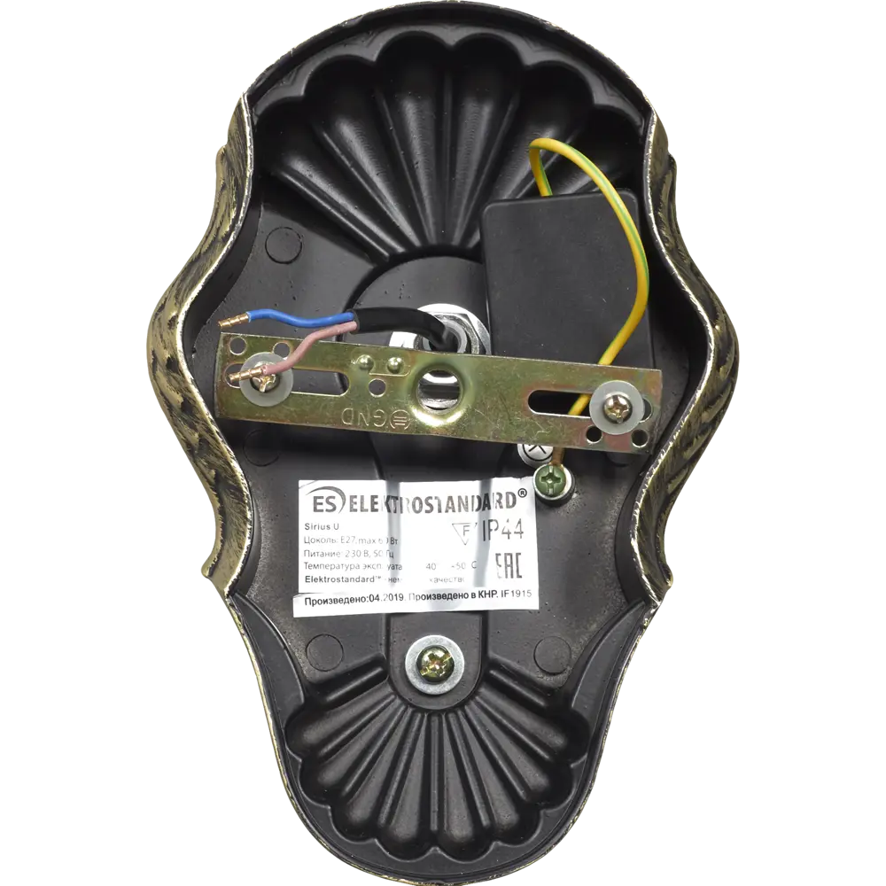 Настенный светильник уличный Elektrostandard "Sirius" 1хЕ27х60Вт, чернёное золото STLM-2116045 - Вид №4