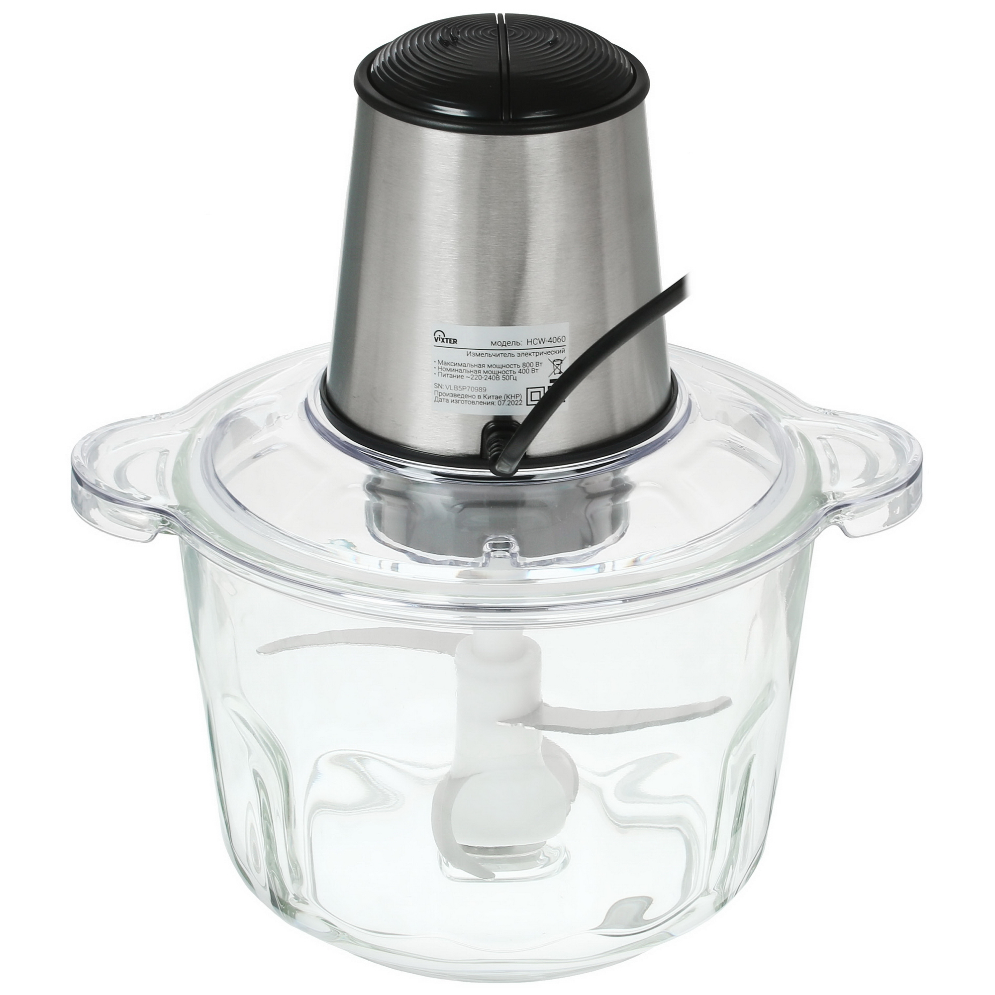 5069345 Измельчитель  VIXTER HCW-4060 серебристый STDN-0054112 - Вид №4