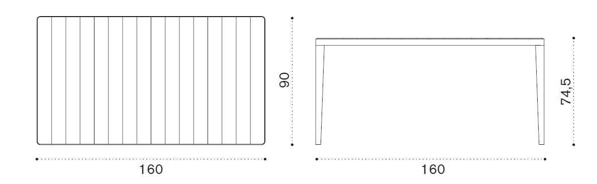 Прямоугольный садовый стол из тикового дерева Ethimo Laren ARCH-00129109 - Вид №8