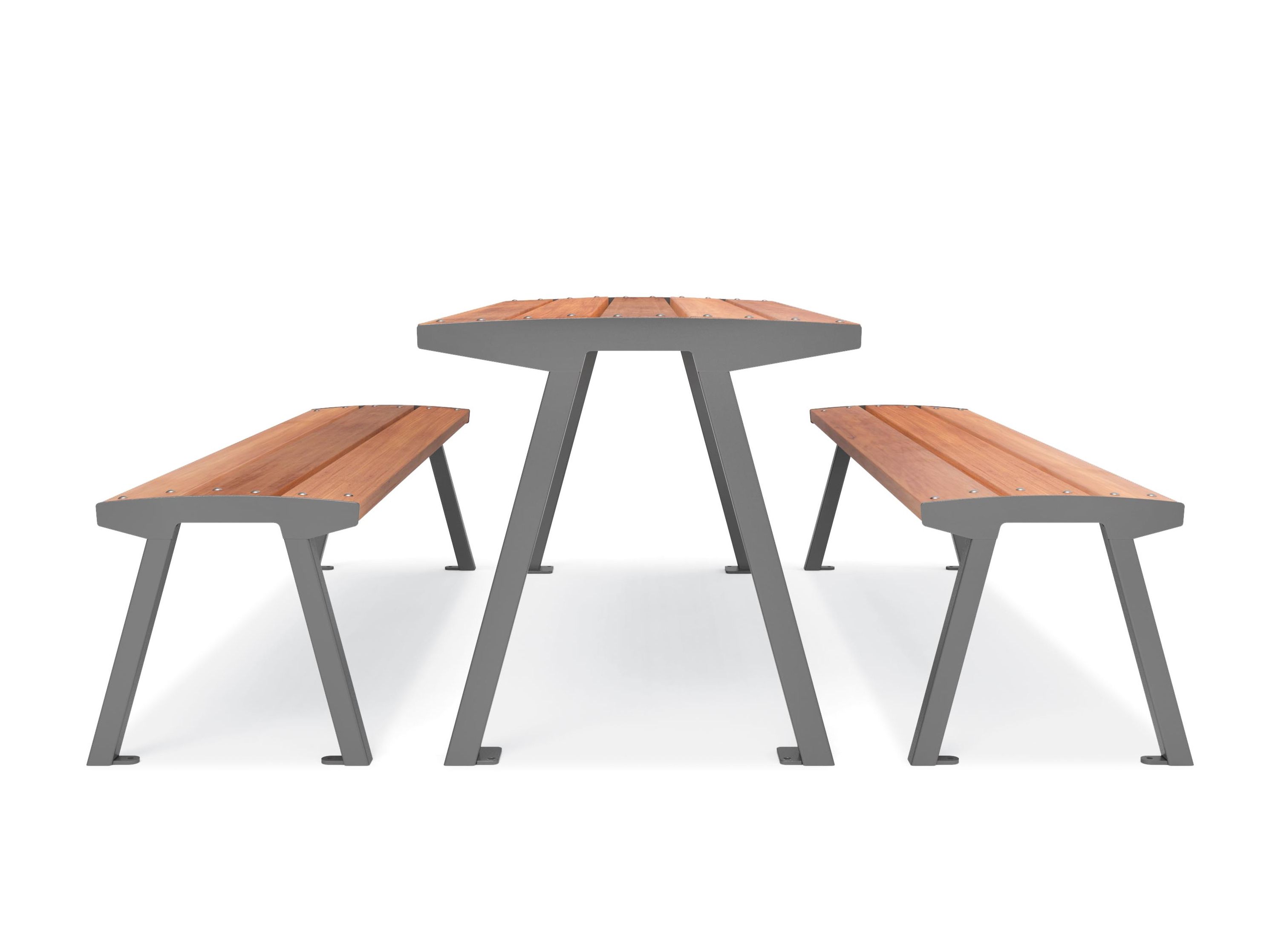 Прямоугольный стол для пикника из стали и дерева City Design Noale ARCH-00147009