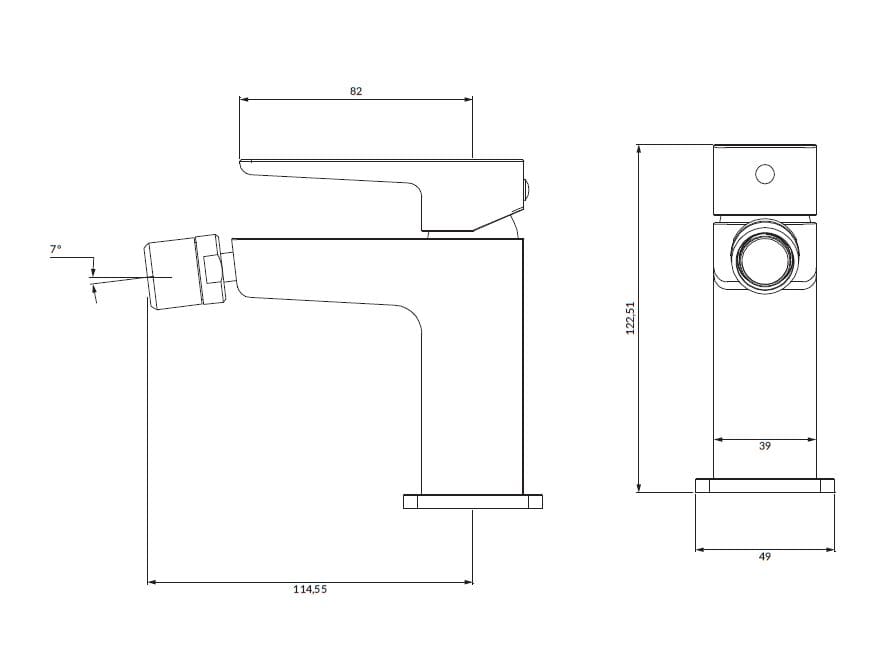 Смеситель для биде OMNIRES ARCH-00152471 - Вид №4
